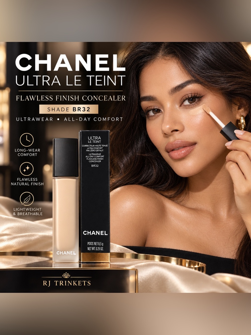CHANEL Ultra Le Teint Flawless Finish Concealer - BR32 Beige
